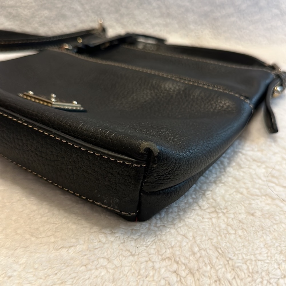 Black on Black Pebble leather Dooney & Bourke Shoulder Bag - Picture 7 of 16